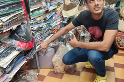 One of most vibrant commercial area, 18th June Road. Shop owner showing our team the floodwater level before the improvement of drainage system. One of most vibrant commercial area, 18th June Road. Shop owner showing our team the floodwater level before the improvement of drainage system.