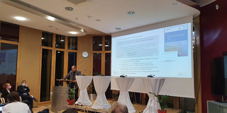 Impulsvortrag von Prof. Stefan Greiving während des Wissenschaft-Praxis-Dialogs in Aachen