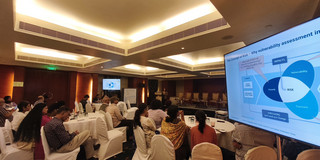 Im Auftrag von Dr. Jamshed von der Universität Stuttgart stellte Dr. Wiriya Puntub von der TU Dortmund die wissenschaftlichen Ergebnisse von Urban Act zur Bewertung der lokalen Klimavulnerabilität vor, die aus einer Haushaltsbefragung in Panaji City gewonnen wurden.